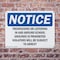 Signmission Trespassing Or Loitering In And Around School OSHA Notice Sign, Plastic, 10in W x 7in L, 2PK OS-2PACK-NS-P-710-L-18736 - alternate 7